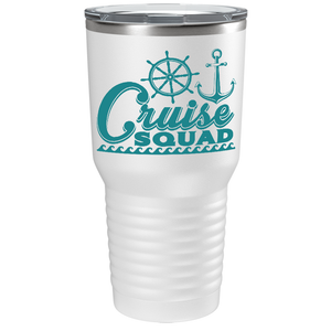 Cruise Squad on White 30 oz Stainless Steel Tumbler