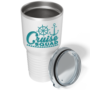 Cruise Squad on White 30 oz Stainless Steel Tumbler