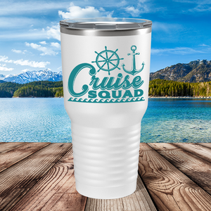 Cruise Squad on White 30 oz Stainless Steel Tumbler