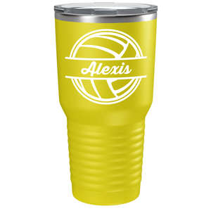 Personalized Volleyball on Stainless Steel Volleyball Tumbler