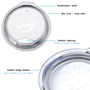 Polar Camel Maroon Gloss 30 oz Stainless Steel Tumbler