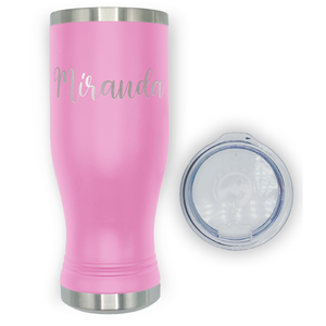 Personalized Engraved 20 oz Pilsner - Blush