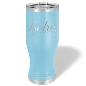 Personalized Engraved 20 oz Pilsner - Lite Blue