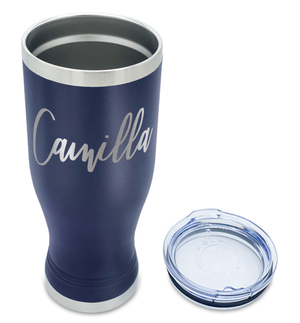 Personalized Engraved 20 oz Pilsner - Navy Blue