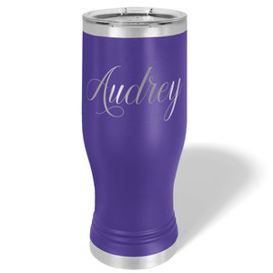 Personalized Engraved 20 oz Pilsner - Purple
