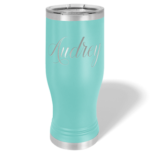 Personalized Engraved 20 oz Pilsner - Seafoam