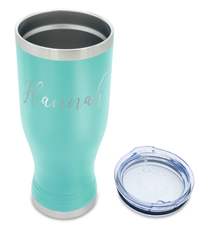 Personalized Engraved 20 oz Pilsner - Seafoam