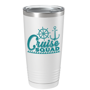 Cruise Squad on White 20 oz Stainless Steel Tumbler