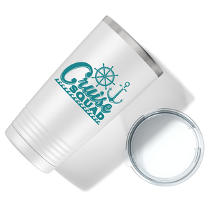 Cruise Squad on White 20 oz Stainless Steel Tumbler