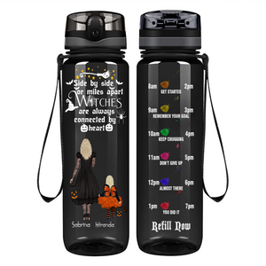 Personalized Halloween Mother Daughter Witches Forever32 oz Black Tracker Water Bottle