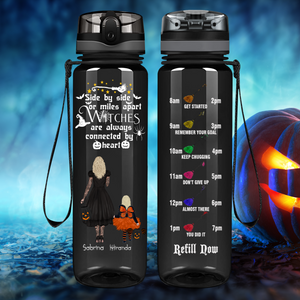 Personalized Halloween Mother Daughter Witches Forever32 oz Black Tracker Water Bottle