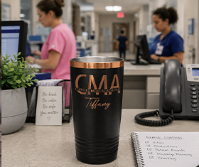 Personalized CMA 20oz Tumblers: A Meaningful Gift for Certified Medical Assistants