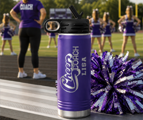 Personalized Cheer Coach 20oz Sports Bottle : Made for Every Sideline