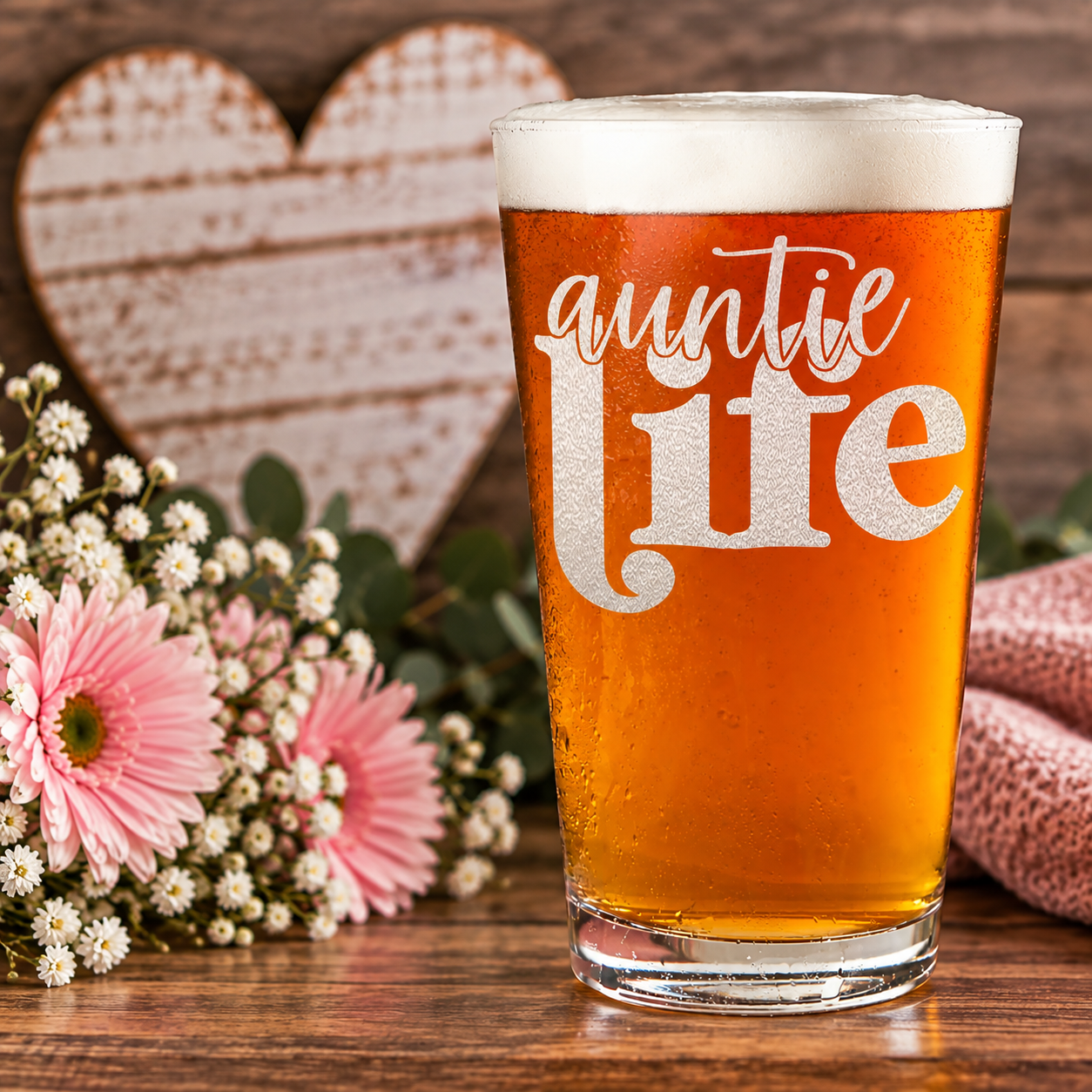 Aunt Pint Glasses