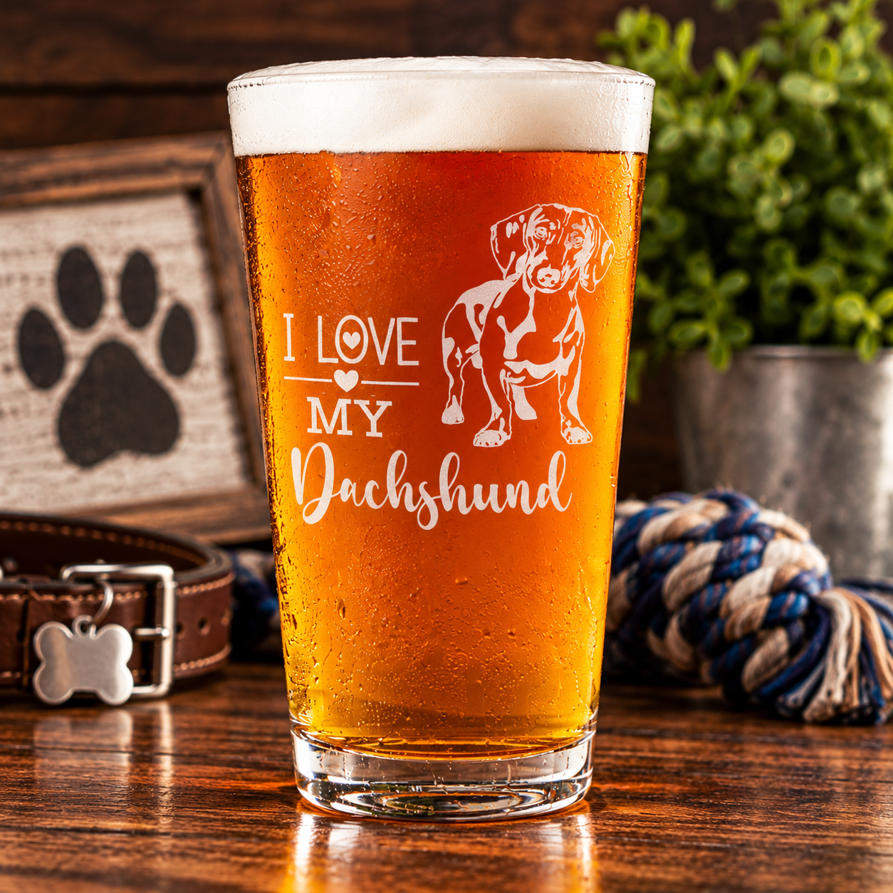 Dog Pint Glasses