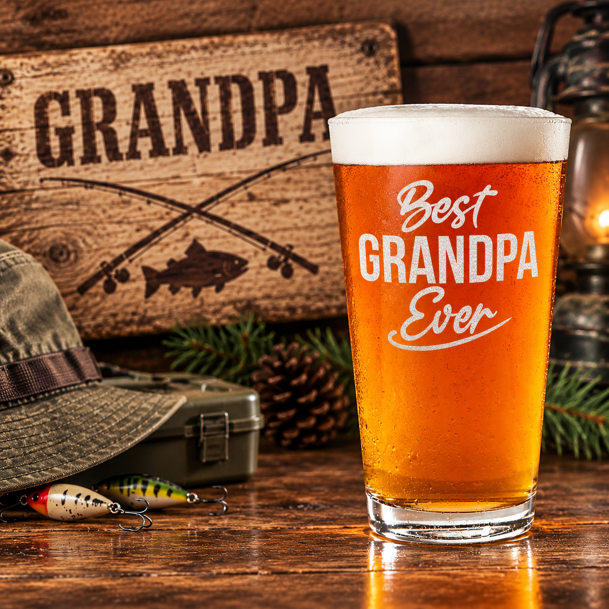 Grandpa Pint Glasses