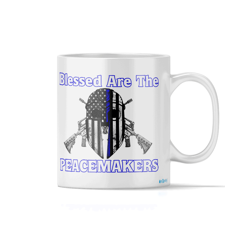 Blessed are the PeaceMakers Mask 11oz Ceramic Coffee Mug