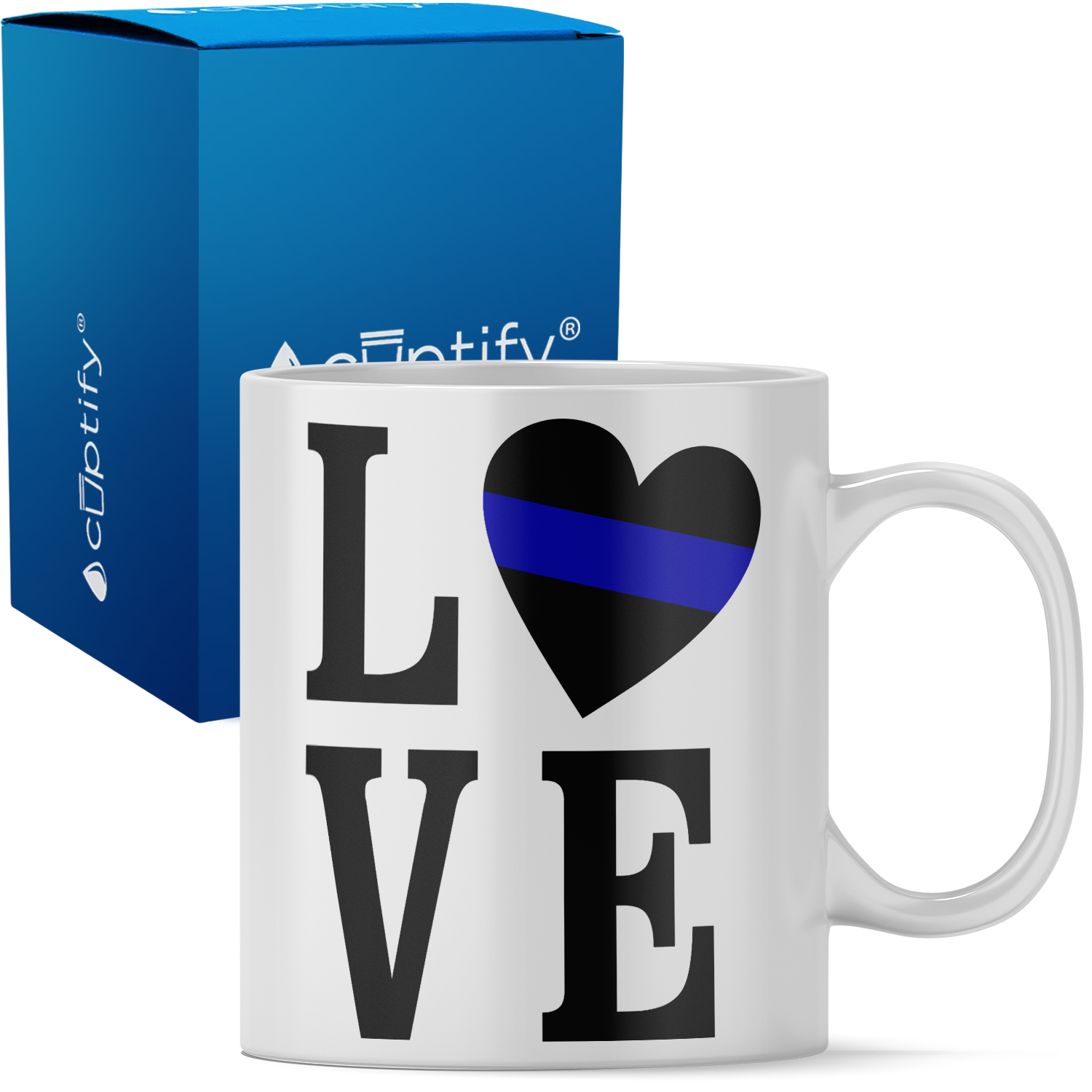 Police Heart Love 11 oz 11oz Ceramic Coffee Mug
