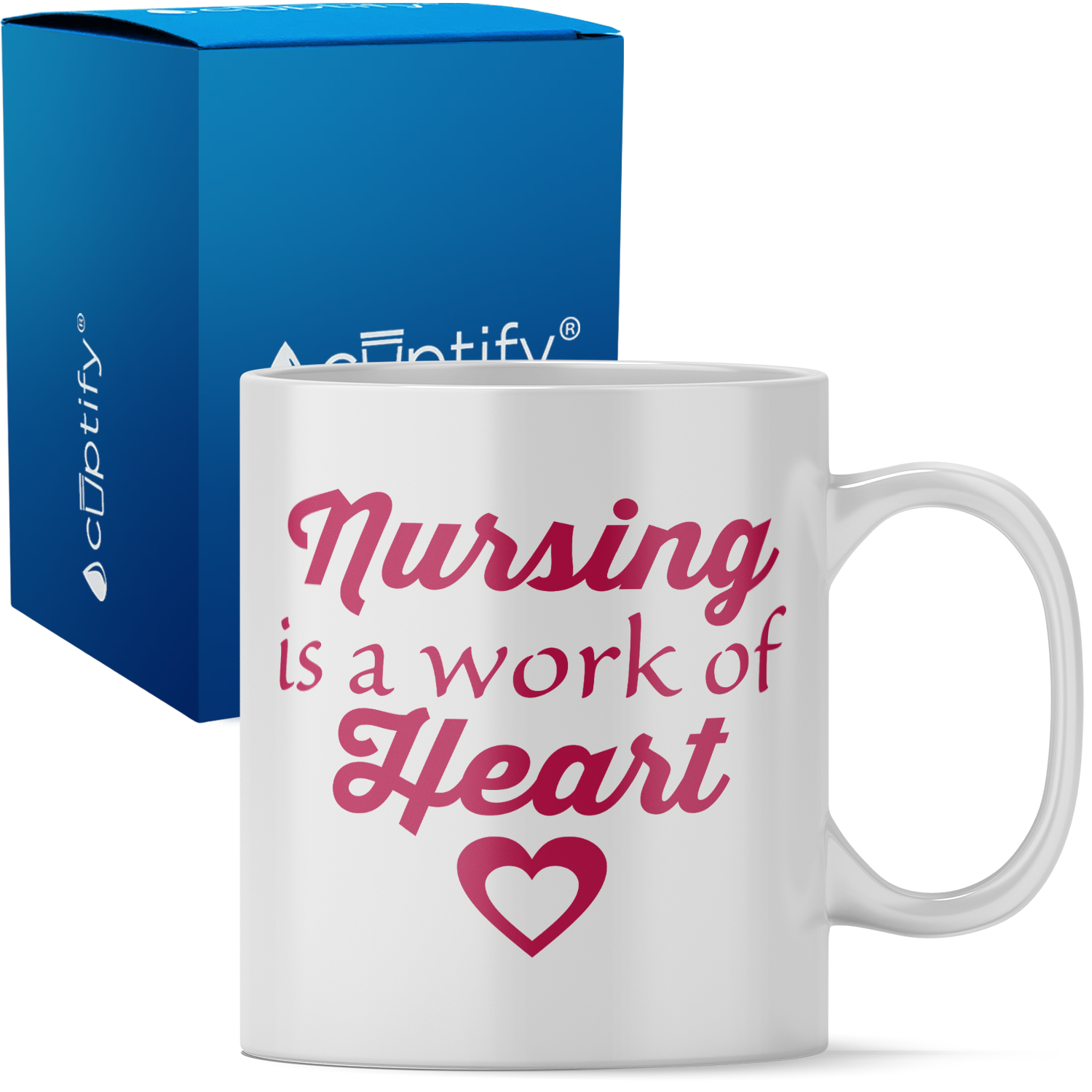 Nursing is a Work of Heart 11oz Ceramic Coffee Mug