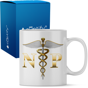 Nurse Practitioner Caduceus 11oz Ceramic Coffee Mug