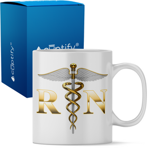 Registered Nurse Caduceus 11oz Ceramic Coffee Mug