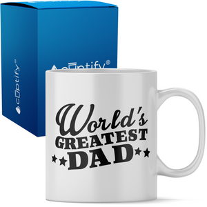 World's Greatest Dad Stars 11oz Ceramic Coffee Mug