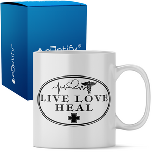 Live Love Heal 11oz Ceramic Coffee Mug