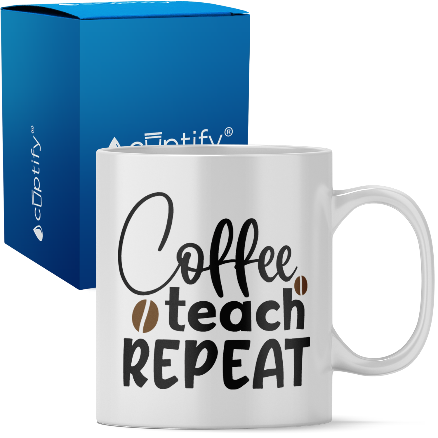 Coffee Teach Repeat 11oz Ceramic Coffee Mug