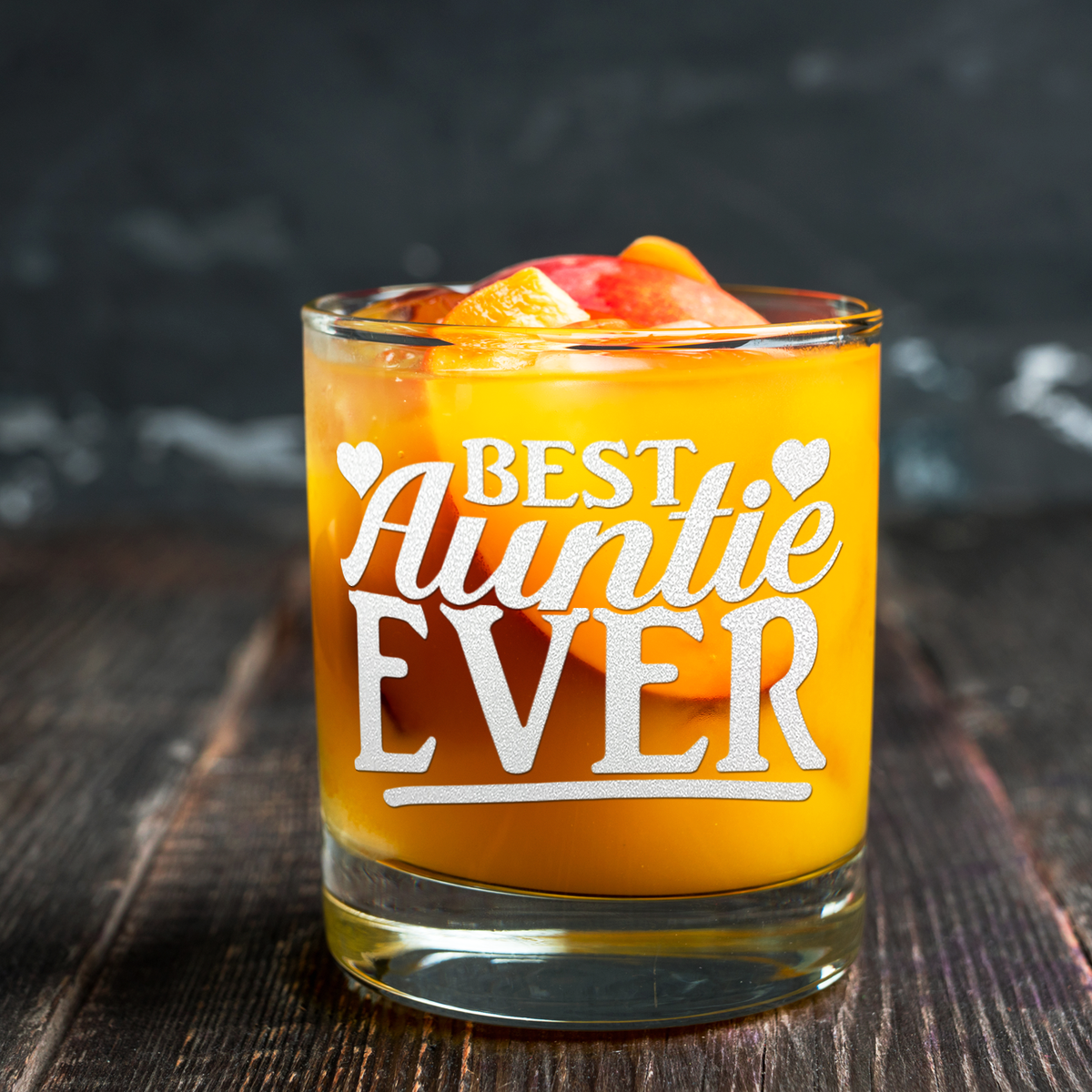 Best Auntie Ever Whiskey Glass