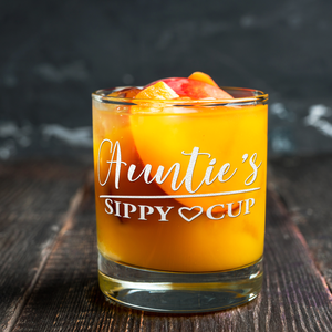 Auntie's Sippy Cup 10.25oz Whiskey Glass