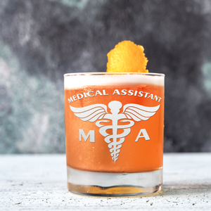 MA Medical Assistant on 10.25oz Whiskey Glass