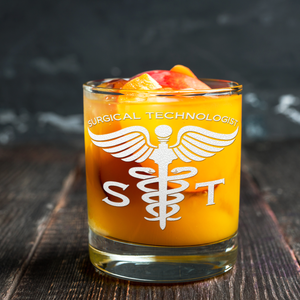 ST Surgical Technologist on 10.25oz Whiskey Glass