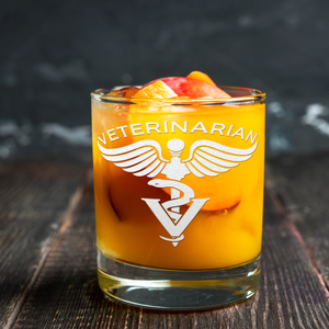 Veterinarian on 10.25oz Whiskey Glass