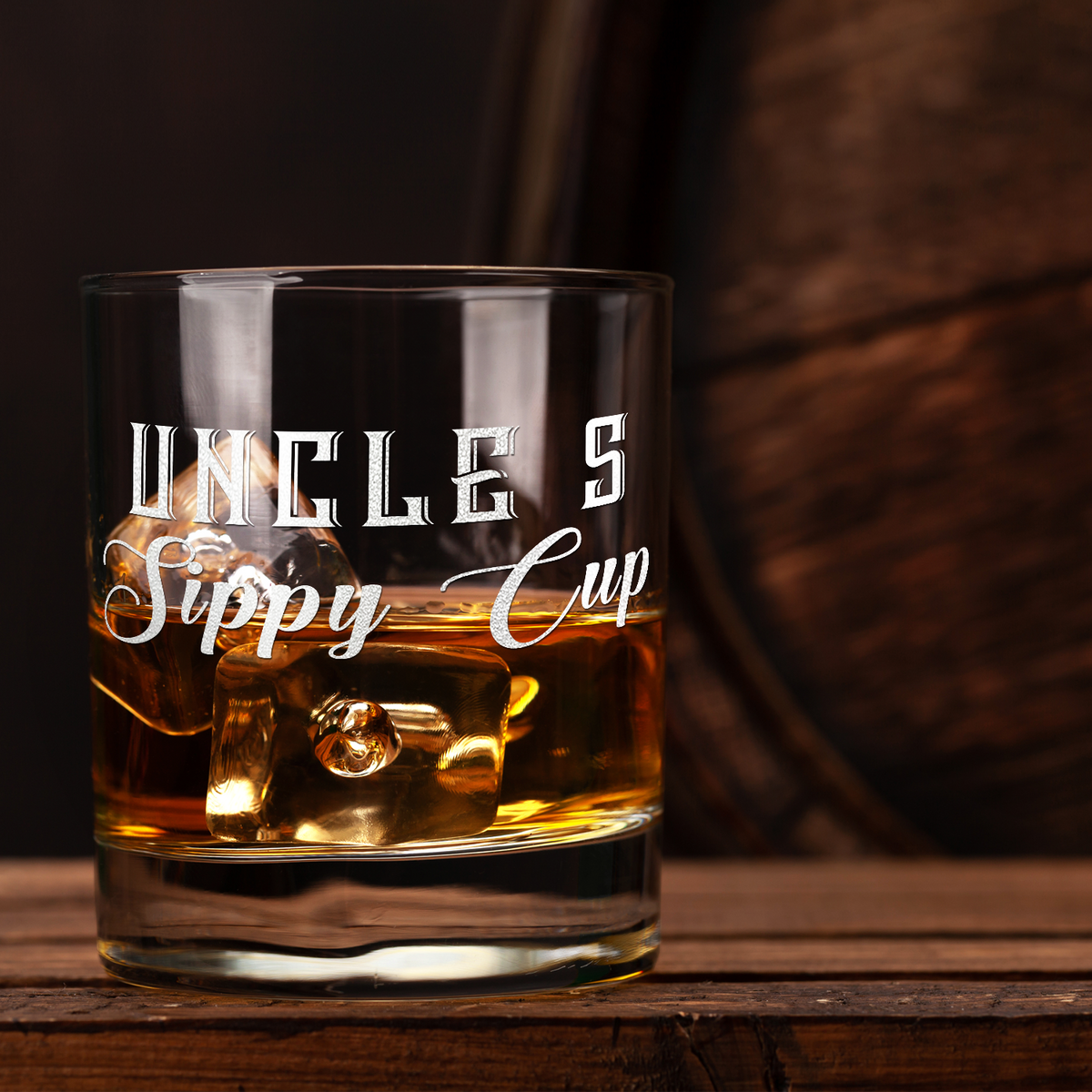 Uncle's Sippy Cup 10.25oz Whiskey Glass