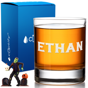 personalized whiskey glass