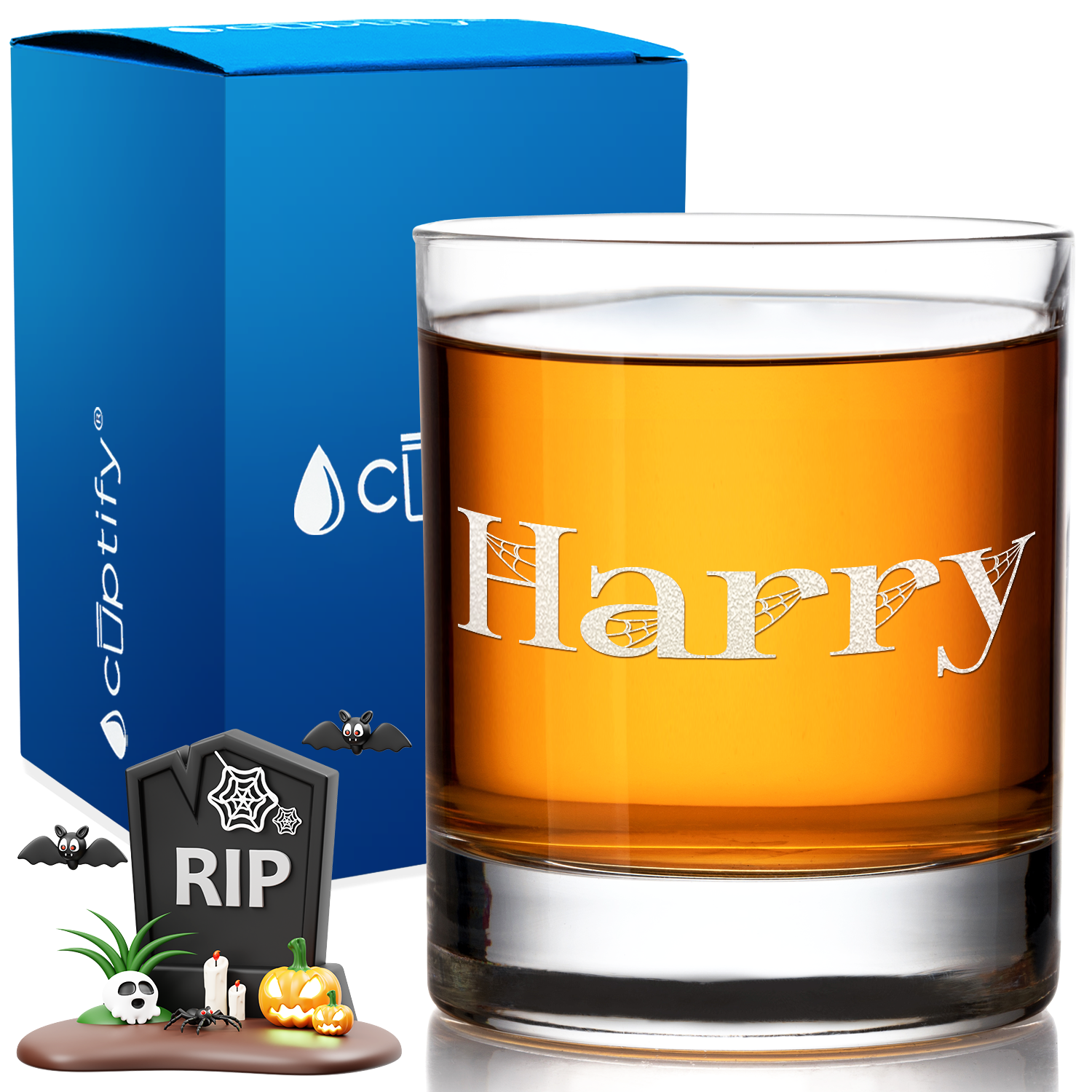 personalized whiskey glass