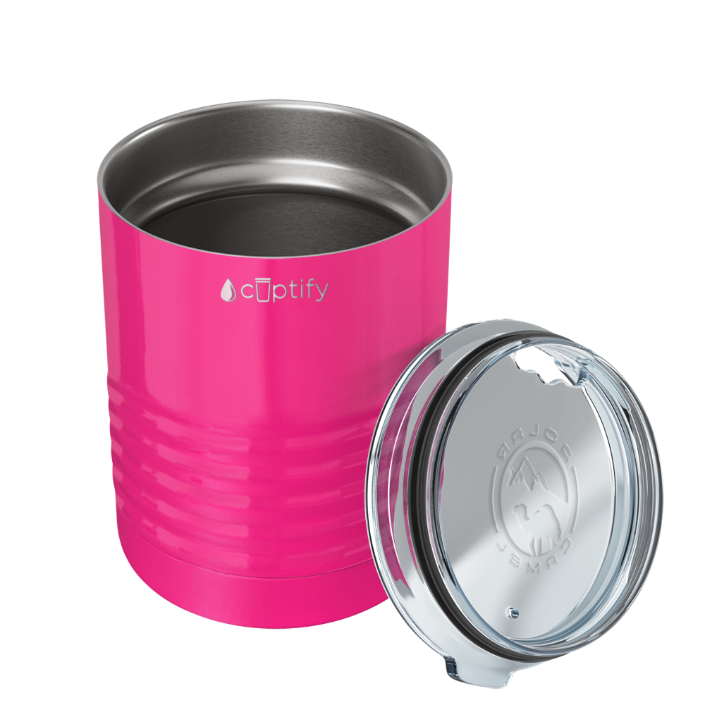 Pink Gloss 10oz Lowball Tumbler