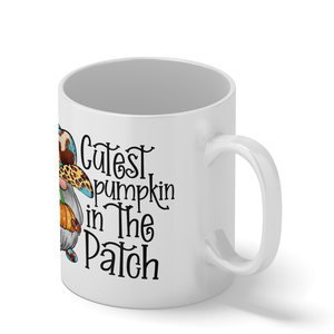 Cutest Pumpkin in the Patch Gnome 11oz White Coffee Mug