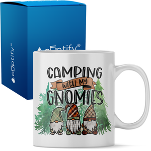 Camping with my Gnomies Gnome 11oz White Coffee Mug