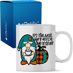 Its the Most Wonderful Time of the Year Gnome Halloween 11oz White Coffee Mug