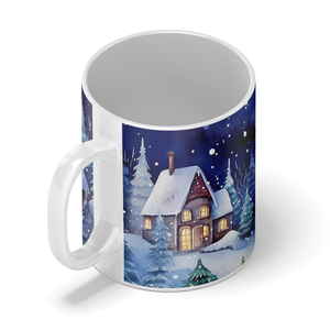 Winter Village at Night 11oz Christmas Coffee Mug