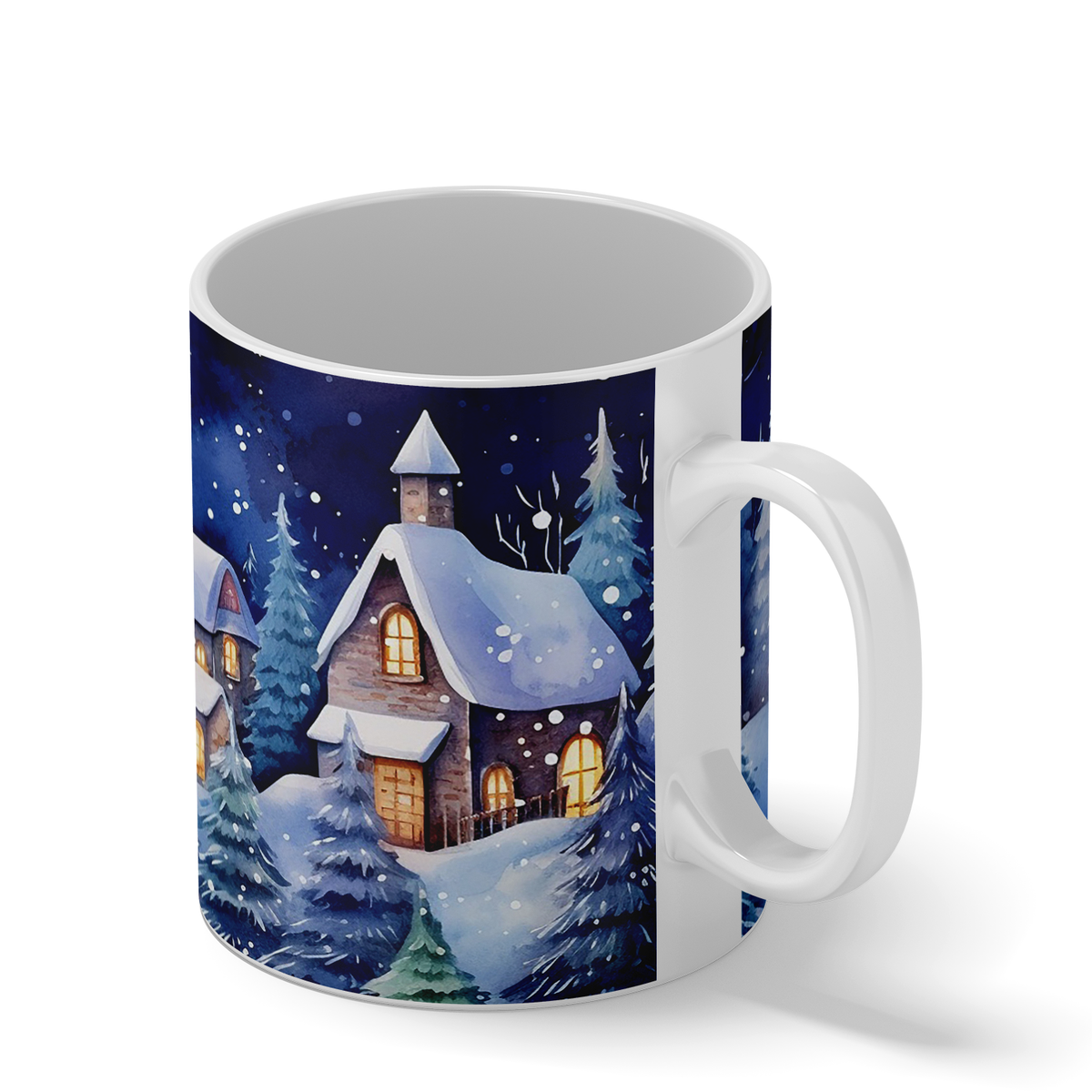 Winter Village at Night 11oz Christmas Coffee Mug