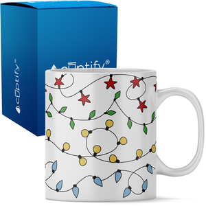 Holiday String Lights 11oz Christmas Coffee Mug