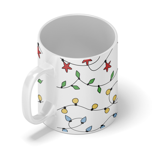 Holiday String Lights 11oz Christmas Coffee Mug