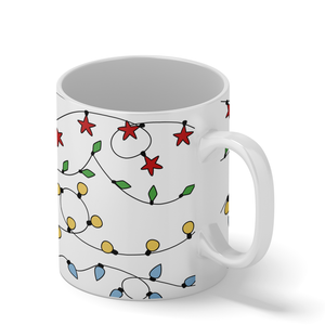 Holiday String Lights 11oz Christmas Coffee Mug