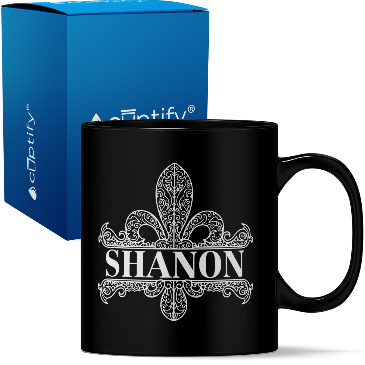 Personalized Fleur de Lis 11oz Coffee Mug