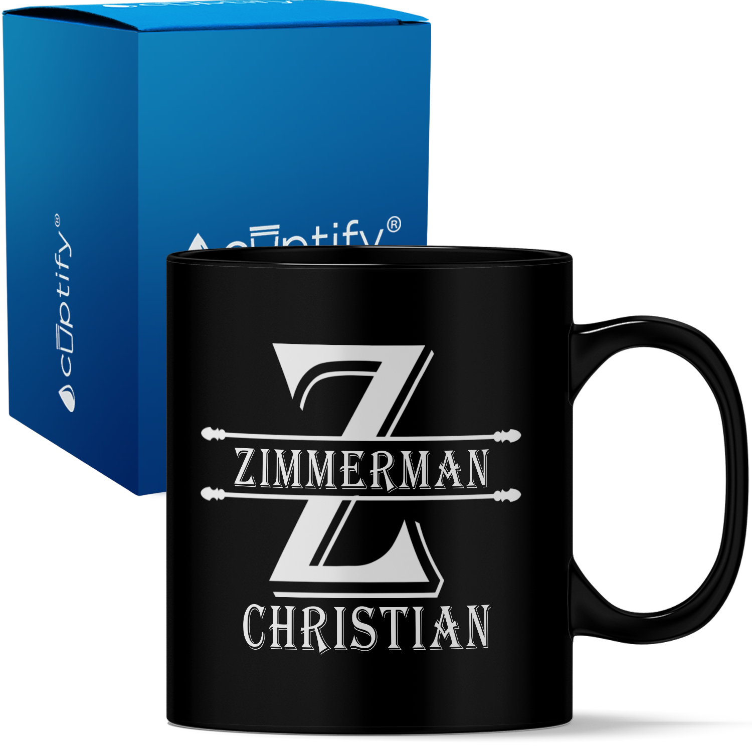 Personalized Initial Block 11oz Coffee Mug