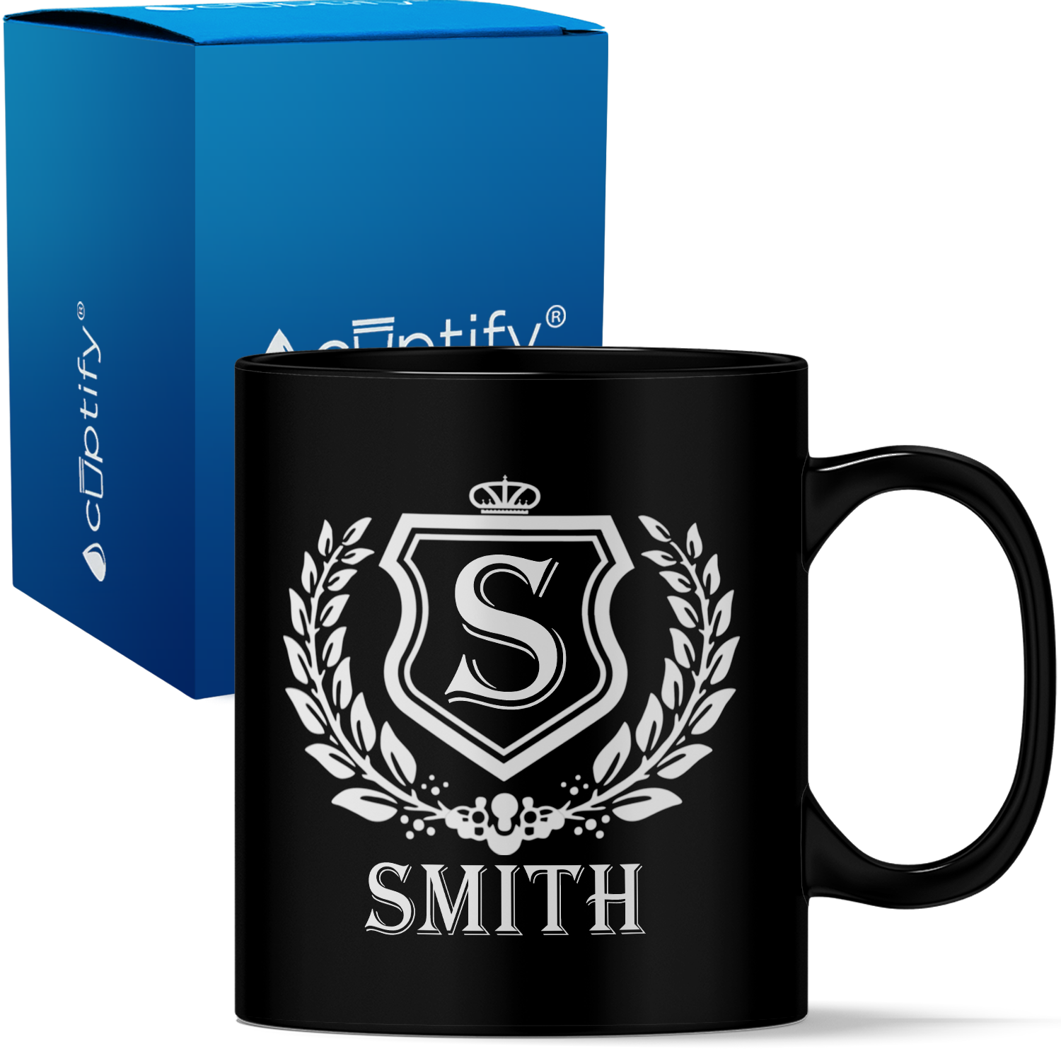 Personalized Monogram Initial Badge 11oz Coffee Mug