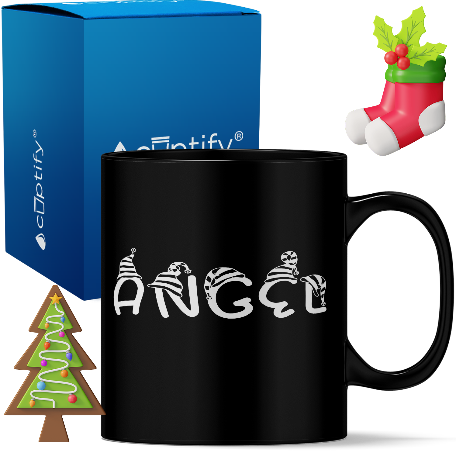 Personalized Elfen Christmas Font 11oz Coffee Mug