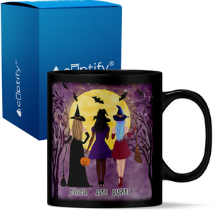 Personalized Best Witches on 11oz Ceramic Black Coffee Mug